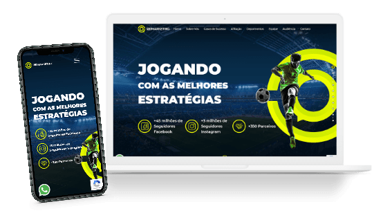 Imagem do website da Futmarketing desenvolvimento pela Eco Webdesign